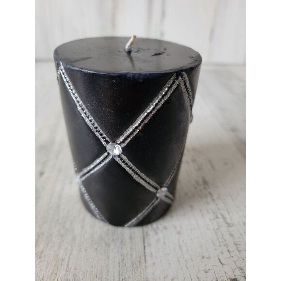 Black sequin embroidered candle Halloween home‎ decor - Picture 4 of 8